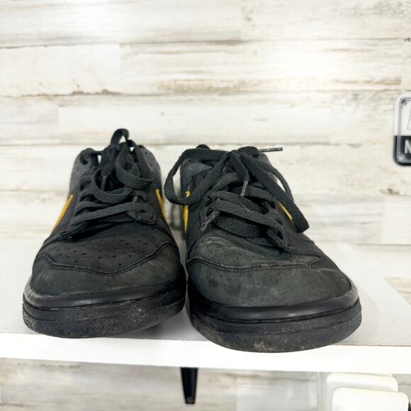 Nike Dunk Low 6.0 Black Gold Dart Sneakers 314142-015 Shoes Size 9.5 - Picture 3 of 9